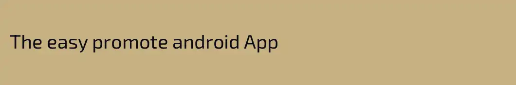 The easy promote android App